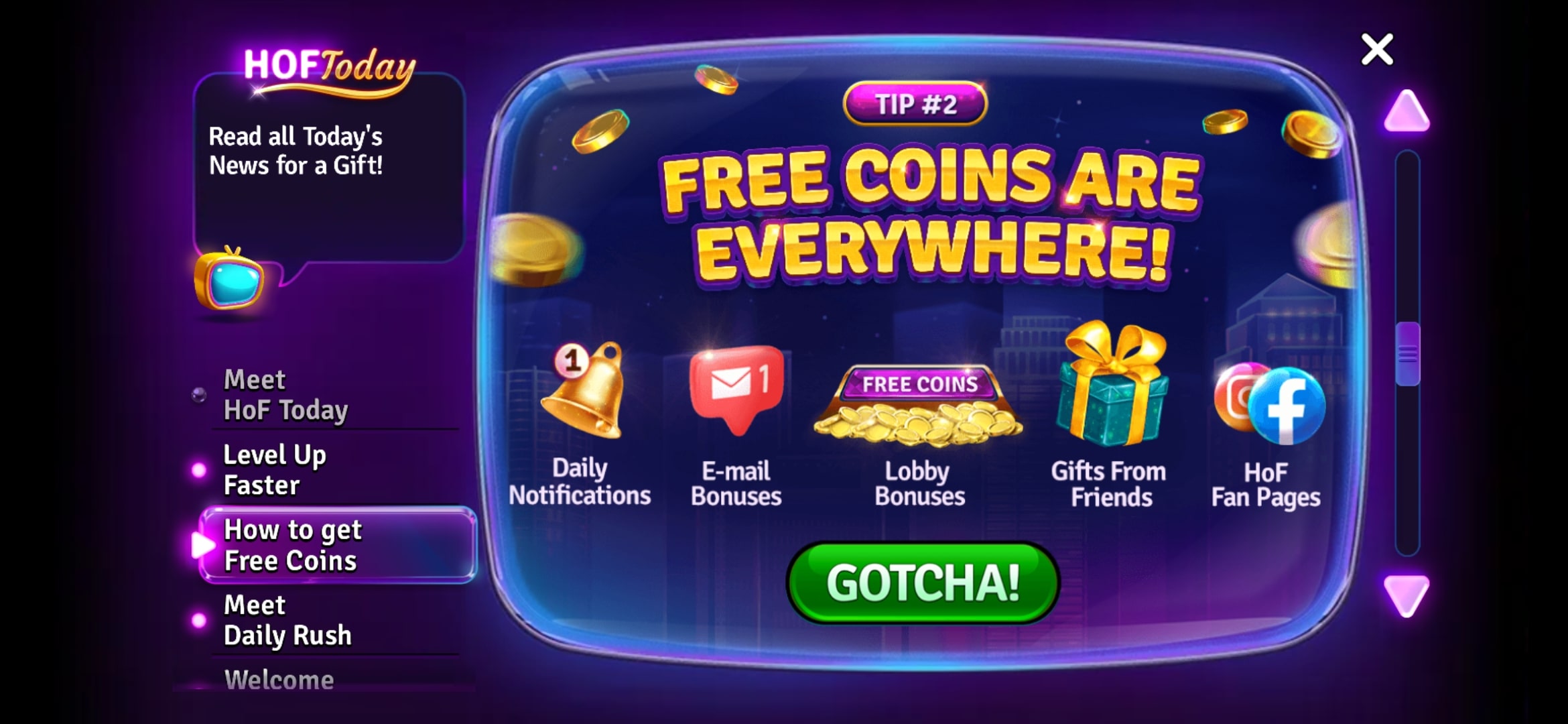 How to get Free Coins on House of Fun