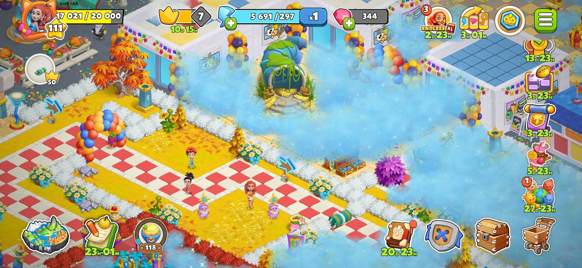 Merriment Square pink bag