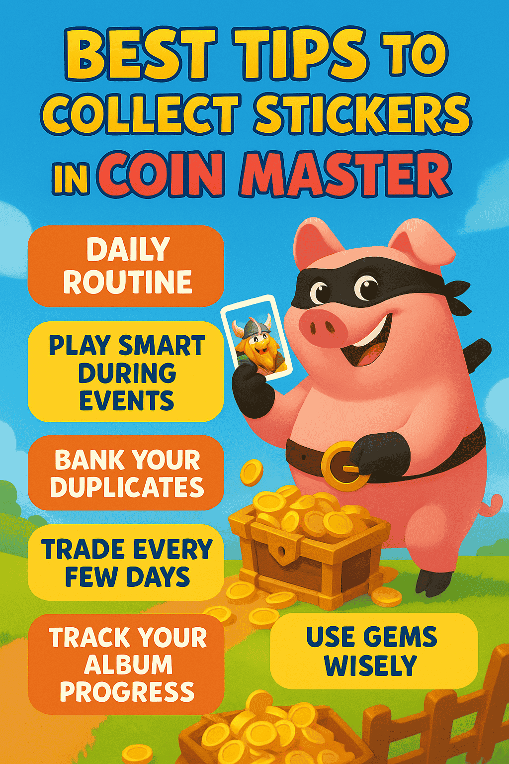 Best Tips to Collect Stickers in Coin Master