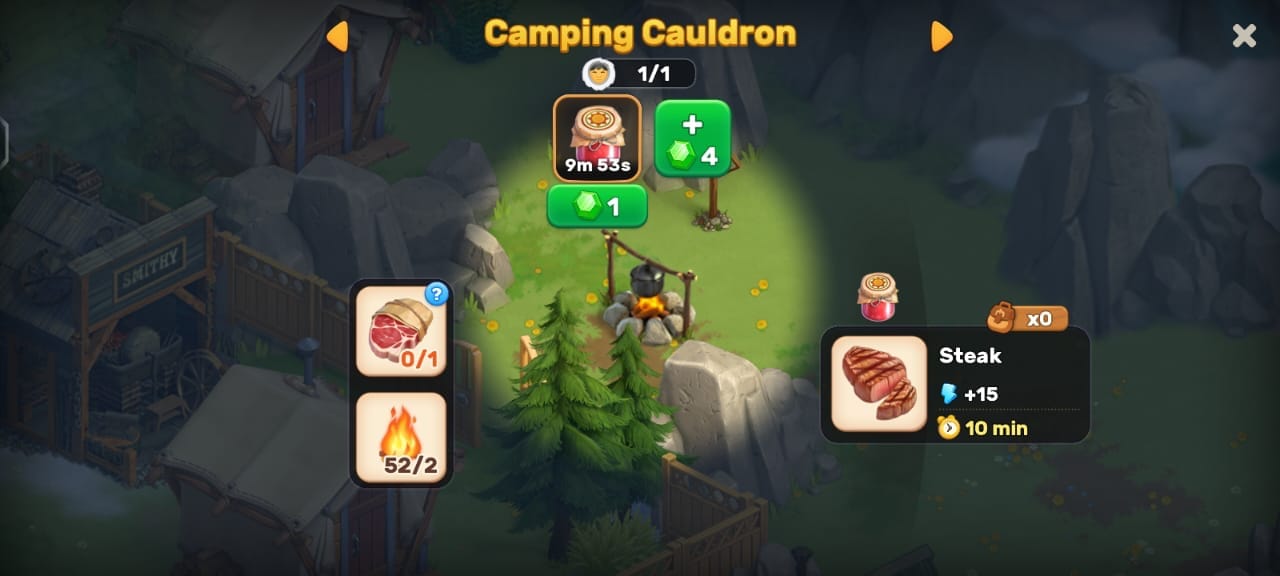 Klondike adventures camping cauldron