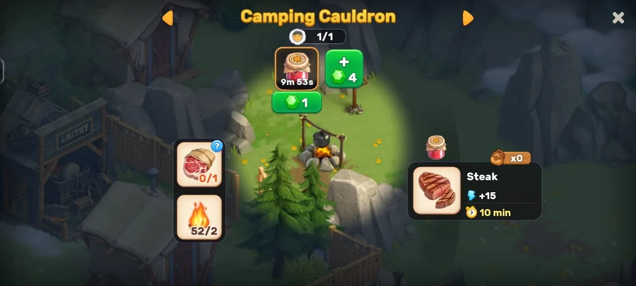 Klondike adventures camping cauldron