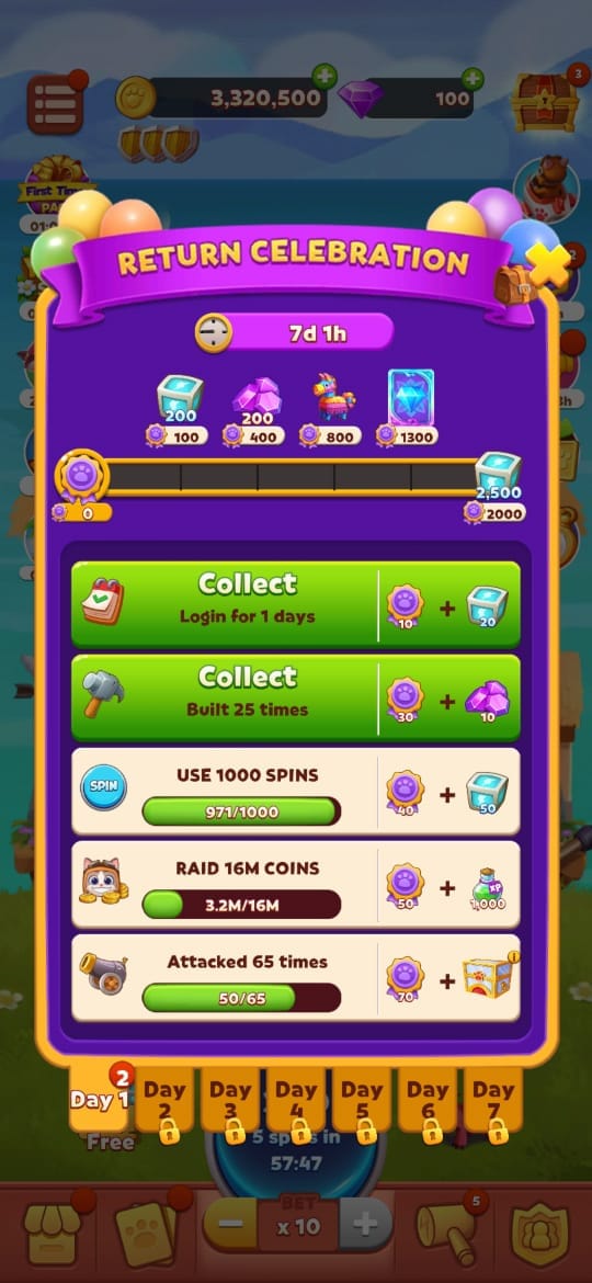 return celeberation coin tales