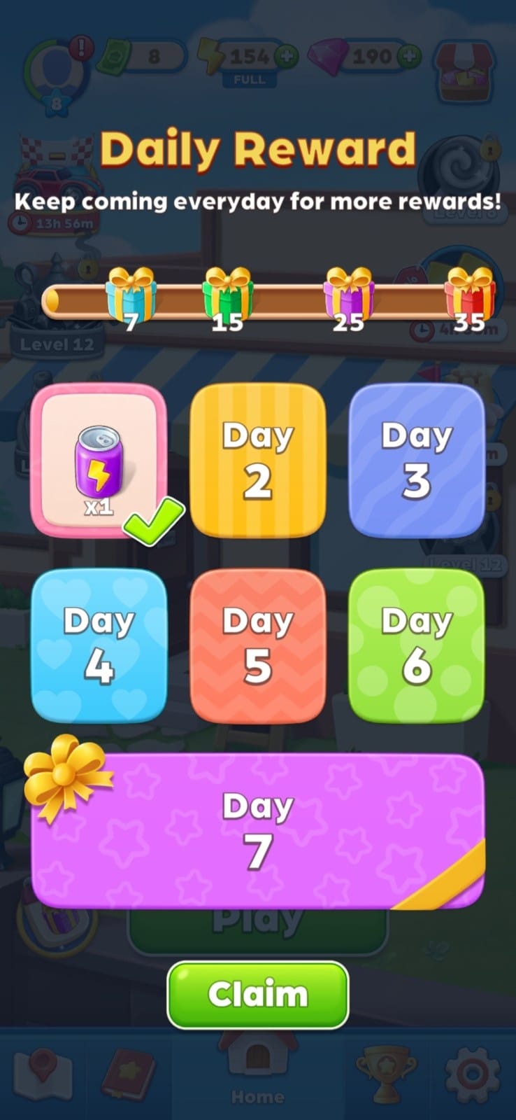 JourneyHome daily reward