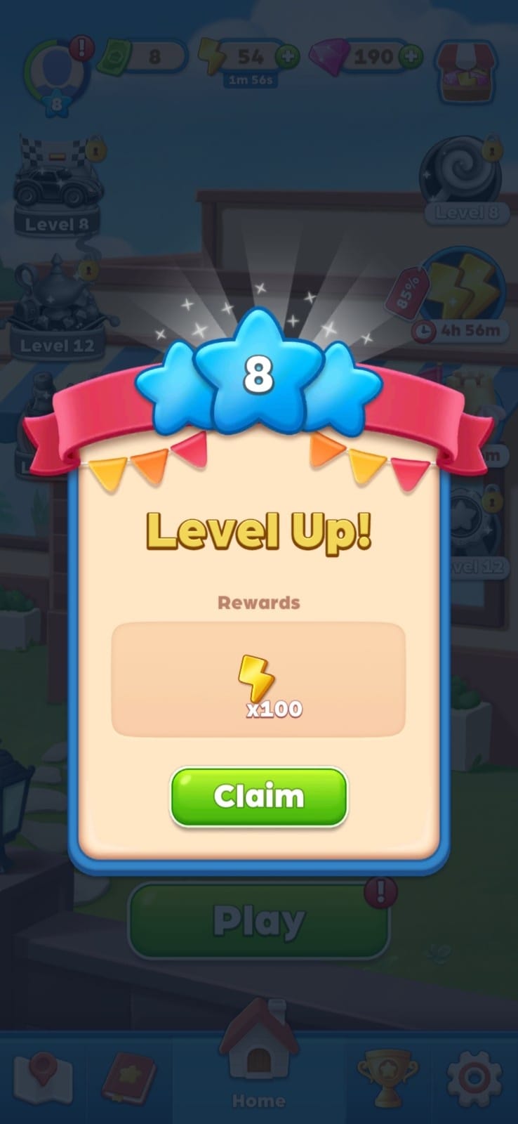 level up rewards
